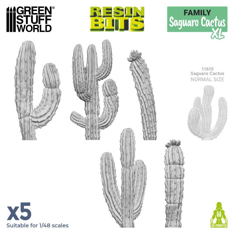 Set impreso en 3D - Cactus Saguaro XL Plantas y vegetacion