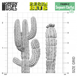 Set stampato in 3D - Cactus Saguaro XL | Piante e vegetazione