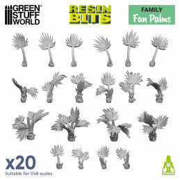 3D printed set - Fan Palms | Plants and vegetation