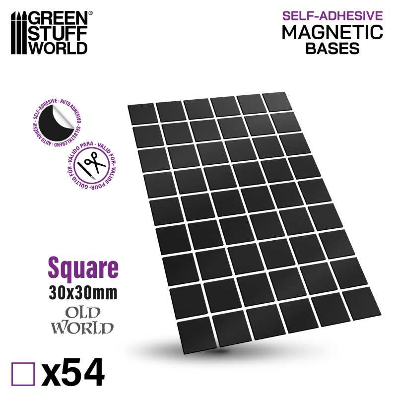 MAGNETI Pretagliati - Quadrati 30x30mm | Magneti Adesivi Pretagliati