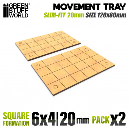 MDF Regimentsbases - Slimfit Quadratische 120x80mm | Old World Regimentsbases