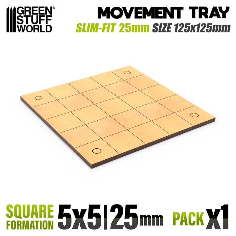 MDF Movement Trays - Slimfit Square 125x125mm | Old World Movement trays MDF Movement Trays - Slimfit Square 125x125mm | Old World Movement trays
