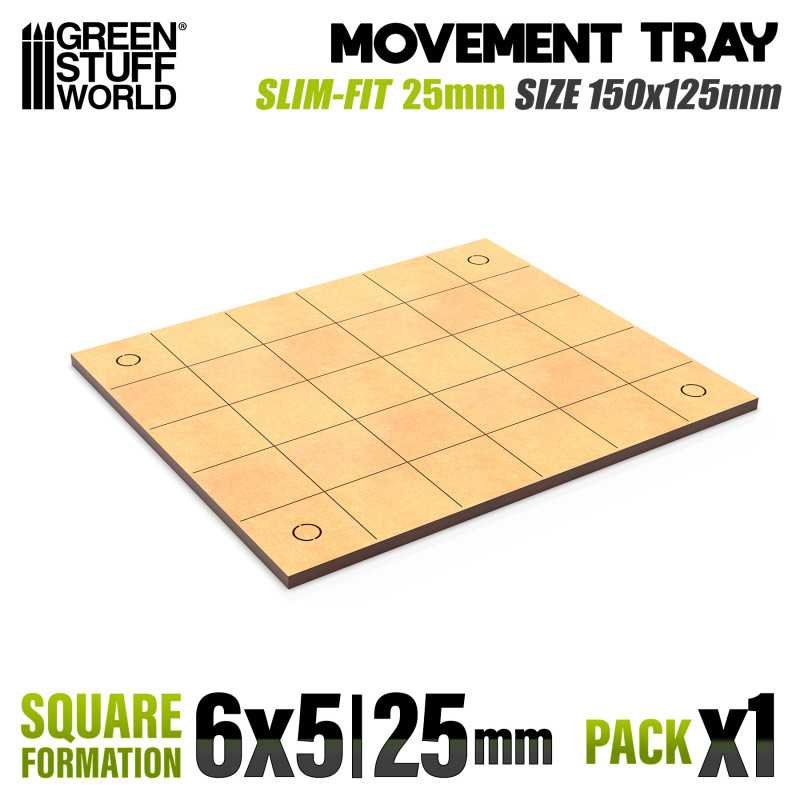 Vassoi di Movimento MDF - Quadrate Slimfit 150x125mm | Vassoi di movimento per Old World