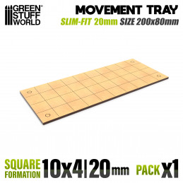 Bandejas de Movimiento DM - Slimfit Cuadradas 200x80mm Bandejas de movimiento Old World