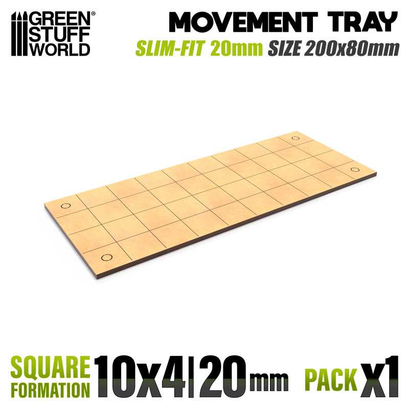 MDF Regimentsbases - Slimfit Quadratische 200x80mm | Old World Regimentsbases