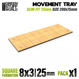 Vassoi di Movimento MDF - Quadrate Slimfit 200x75mm | Vassoi di movimento per Old World