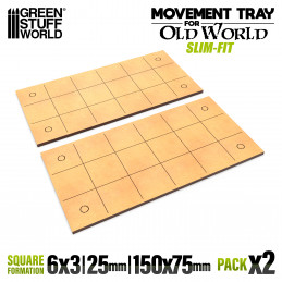 MDF Movement Trays - Slimfit 150x75mm | Old World Movement trays