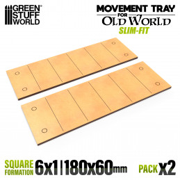 MDF Regimentsbases - Slimfit 180x60mm | Old World Regimentsbases