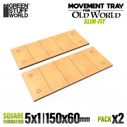 Bandejas de Movimiento DM - Slimfit 150x60mm Bandejas de movimiento Old World