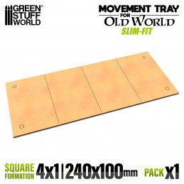 Plateaux de Mouvement MDF - Slimfit 240x100mm | Plateaux de mouvement pour Old World