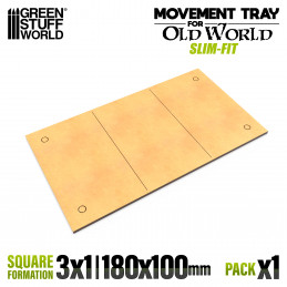 Plateaux de Mouvement MDF - Slimfit 180x100mm | Plateaux de mouvement pour Old World