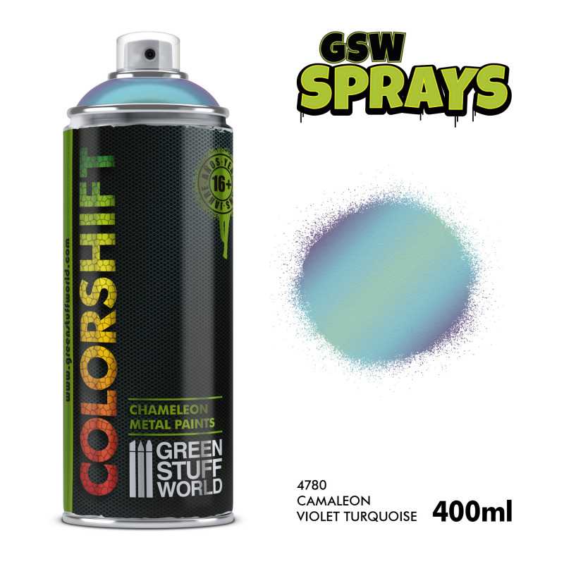 SPRAY Caméléon VIOLET TURQUOISE 400ml | Peinture Cameleon en Bombe