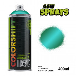 SPRAY Caméléon NEPTUNUS GREEN 400ml | Peinture Cameleon en Bombe