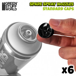 Sprühköpfe Spray Caps - Standard Schwarz | Sprühzubehör