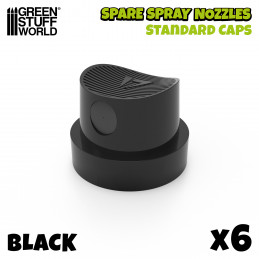 Caps spray paint - Standard Black Fat Cap | Accessories for Sprays