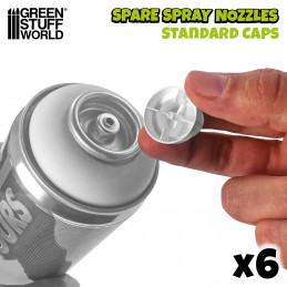 Sprühköpfe Spray Caps - Standard Weiße | Sprühzubehör