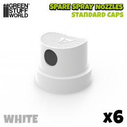 Caps spray paint - Standard White Fat Cap | Accessories for Sprays