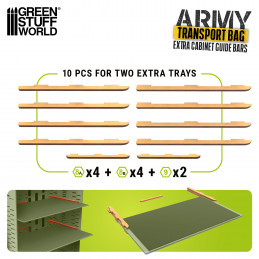 Extra rails for Miniatures Carrying Case | Miniature Carry Case
