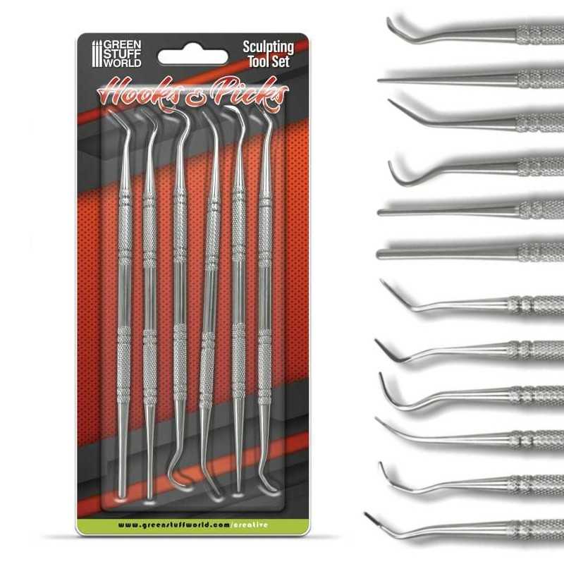 6x Hook and Pick tool Set | Metal tools
