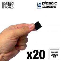 Basi in Plastica - Quadrate 20mm | Quadrate
