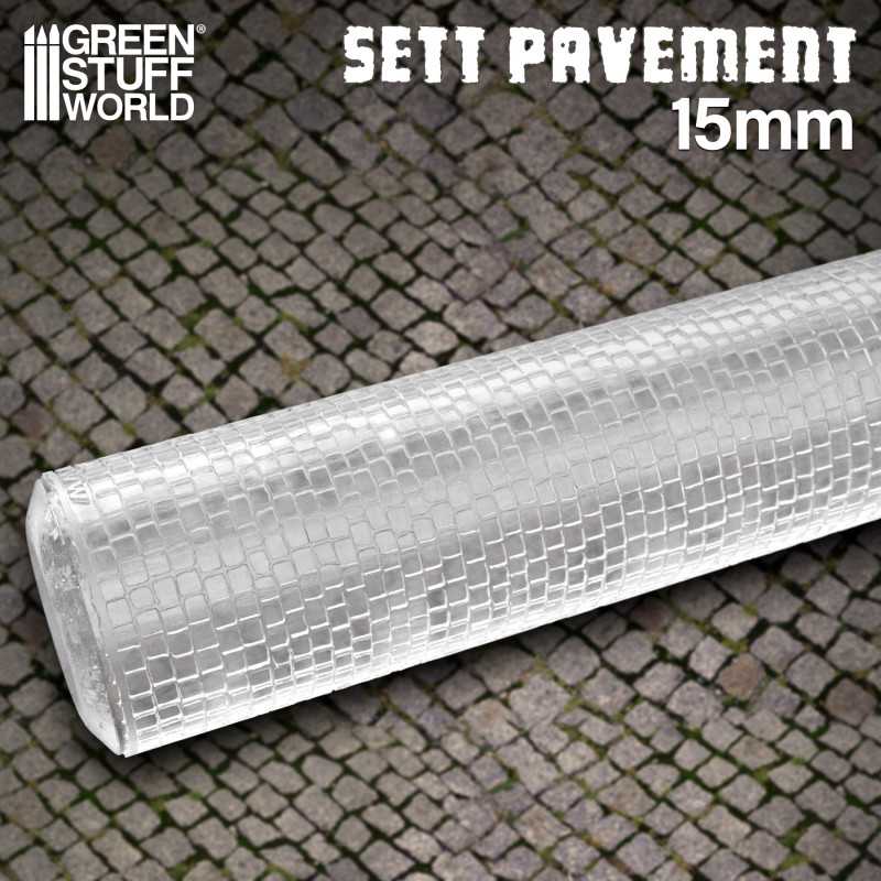 Rolling Pin Sett Pavement 15mm | Textured Rolling Pins