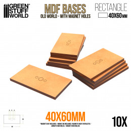 Basi MDF Old World - Rettangolari 40x60mm | Basi Warhammer Old World