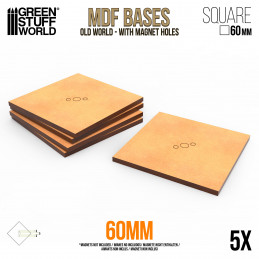 MDF Old World Bases - Square 60 mm | Warhammer Old World Bases