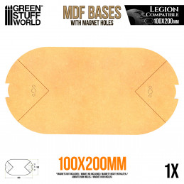 MDF Bases - Oval Pill 100x200 mm (Legion) | Star Wars Legion MDF bases