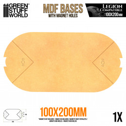 Peanas DM - Ovaladas 100x200 mm (Legion)