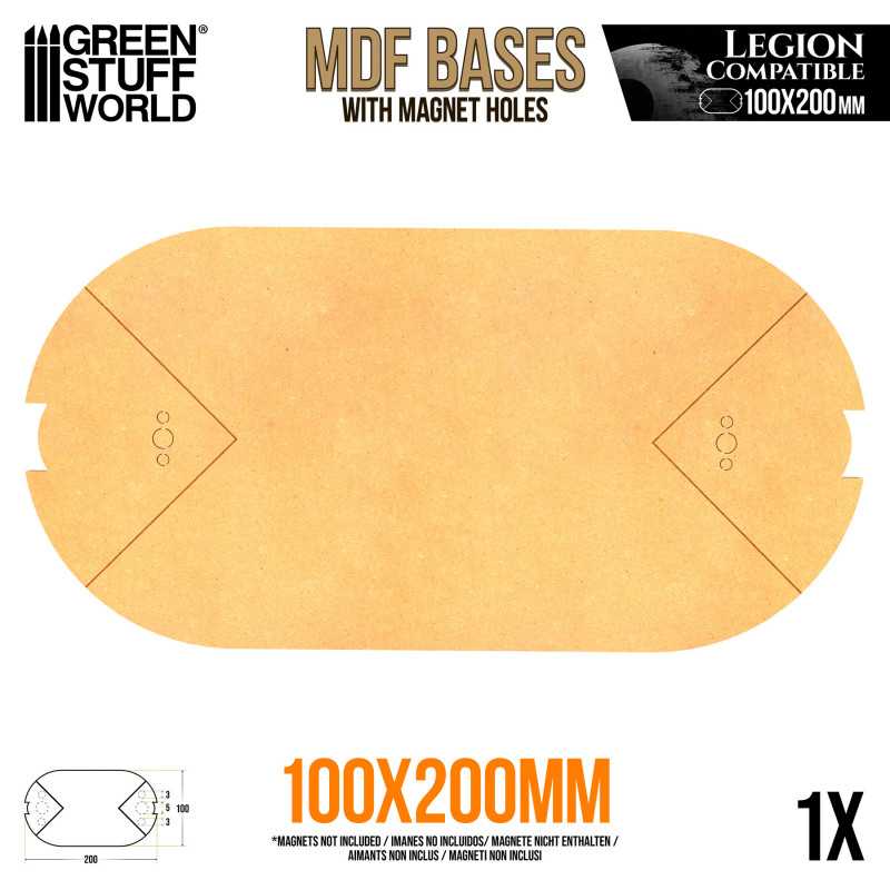 MDF Bases - Oval Pill 100x200 mm (Legion) | Star Wars Legion MDF bases MDF Bases - Oval Pill 100x200 mm (Legion) | Star Wars Legion MDF bases