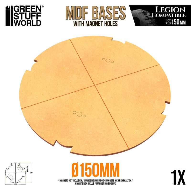 MDF Bases - Round 150 mm (Legion) | Star Wars Legion MDF bases MDF Bases - Round 150 mm (Legion) | Star Wars Legion MDF bases