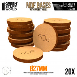 MDF Bases - Round 27 mm (Legion) | Star Wars Legion MDF bases