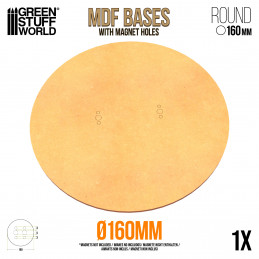 160 mm runde MDF Basen | Runde MDF Basen