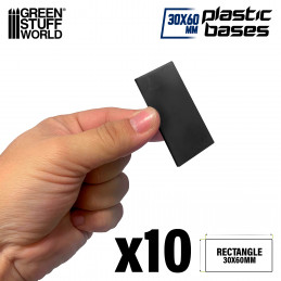 Socles rectangulaires 30x60mm en plastique | Socles Warhammer Old World