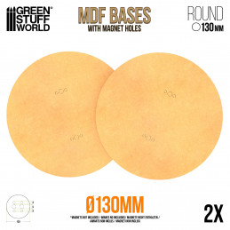 130 mm runde MDF Basen | Runde MDF Basen