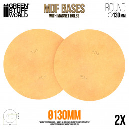 MDF Bases - Round 130mm | Round MDF Bases