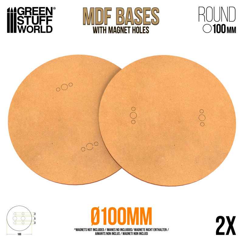 MDF Bases - Round 100mm | Round MDF Bases