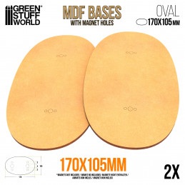 170x105mm oval MDF Basen | Ovale MDF Basen