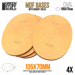 Basi MDF - Ovali AOS 105x70mm | Ovali