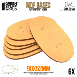 90x52mm AOS oval MDF Basen | Ovale MDF Basen