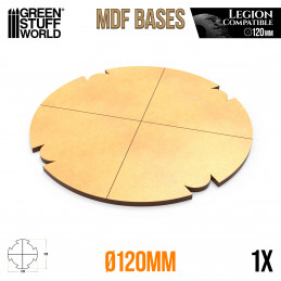 120 mm runde MDF Basen (Legion) | Star Wars Legion MDF Basen