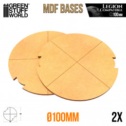 100 mm runde MDF Basen (Legion) | Star Wars Legion MDF Basen