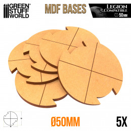 MDF Bases - Round 50 mm (Legion) | Star Wars Legion MDF bases