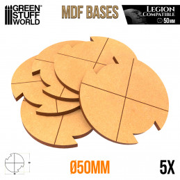 Peanas MDF - Redondas 50 mm (Legion) Peanas DM Star Wars Legion