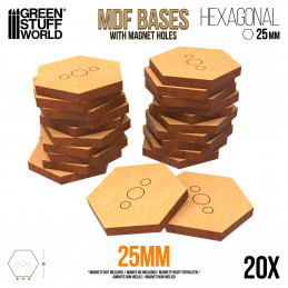 Basi MDF - Esagonali 25 mm | Esagonali
