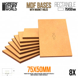 75x50m rechteckige MDF Basen | Warhammer Old World Basen