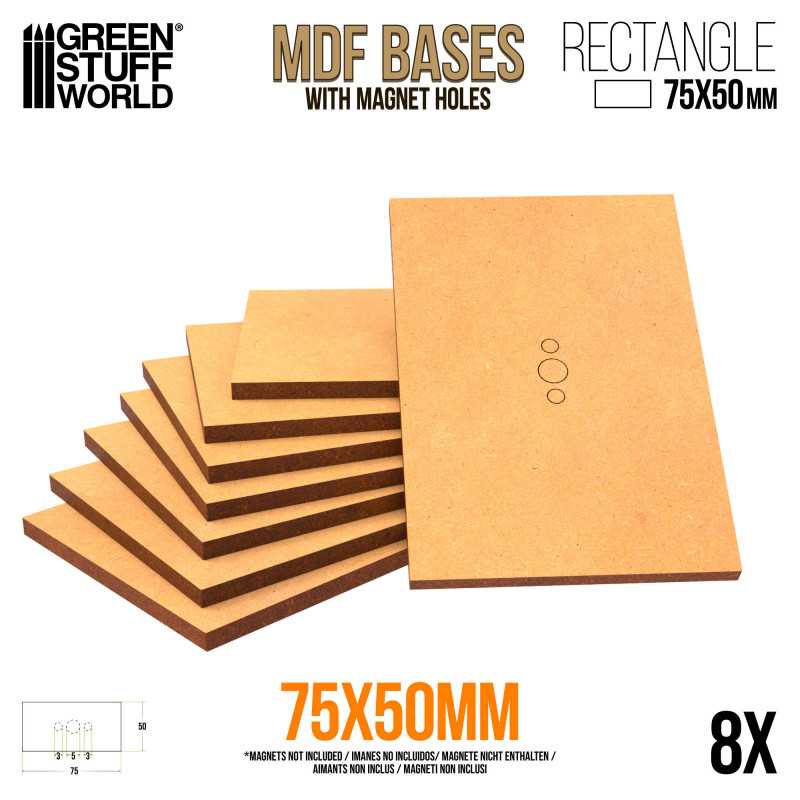 MDF Bases - Rectangle 75x50mm | Warhammer Old World Bases