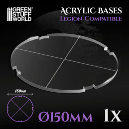 Basi Acriliche - Tonde 150 mm (Legion) | Basette trasparenti Star Wars Legion