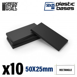 Plastic Rectangular Bases 25x50mm | Warhammer Old World Bases