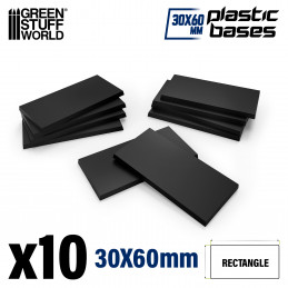 30x60mm rechteckige Kunststoffbasen | Warhammer Old World Basen